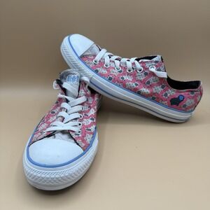 Converse All Star Sheep Print Low Top Sneakers Pink/White Rare Women's 11
